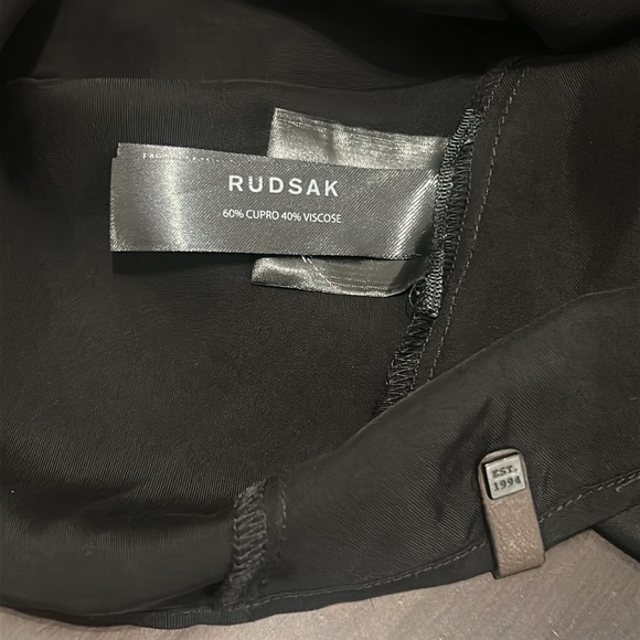 Rudsak Black Hi-Low Shift Dress Short Sleeve Size M - Picture 7 of 15